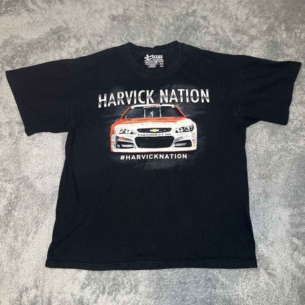 Chase Authentics Kevin HARVICK NATION #4 Shirt, Nascar Racing Mens SZ L tshirt
